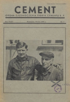 Cement : organ Związku Polskich Fabryk Portland-Cementu, 1950.03 nr 3