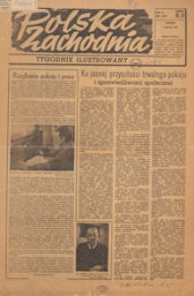 Polska Zachodnia : tygodnik : organ P.Z.Z., 1950.01.29 nr 5