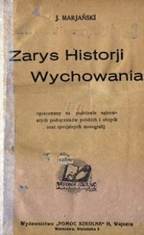 Zarys historji wychowania