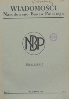 Wiadomości Narodowego Banku Polskiego, 1950.03 nr 3