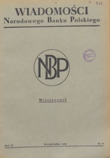 Wiadomości Narodowego Banku Polskiego, 1950.09 nr 9