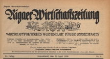 Rigaer Wirtschaftszeitung : wirtschaftspolitisches Wochenblatt für die Ostseestaaten, 1939.04.15 nr 8