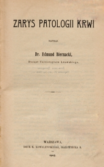 Zarys patologii krwi