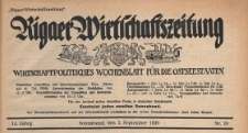 Rigaer Wirtschaftszeitung : wirtschaftspolitisches Wochenblatt für die Ostseestaaten, 1939.02.09 nr 18