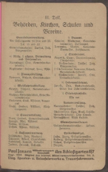 Adressbuch der Gemeinde Oliva : auf Grund amtlicher Quellen und privater Mitteilungen.