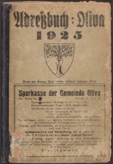 Adressbuch der Gemeinde Oliva : auf Grund amtlicher Quellen und privater Mitteilungen.