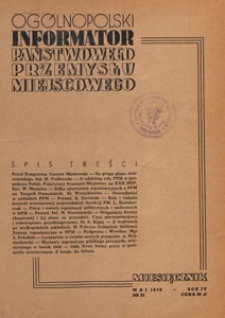 Ogólnopolski Informator Przemysłu Miejscowego, 1949.05 nr 25