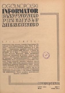 Ogólnopolski Informator Przemysłu Miejscowego, 1950.02 nr 34
