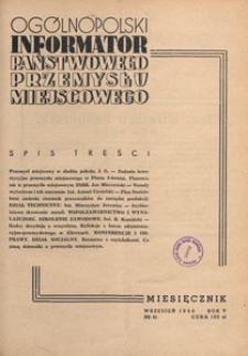 Ogólnopolski Informator Przemysłu Miejscowego, 1950.09 nr 41