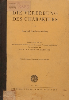 Die Vererbung des Charakters