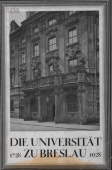 Die Universit&auml;t zu Breslau