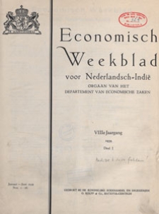 Economisch Weekblad voor Nederlandsch-Indië : orgaan van het Departement van Landbouw, Nijverheid en Handel, 1939.01.08 nr 1