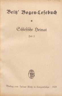 Schlesische Heimat. H. 2