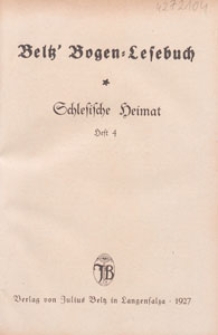 Schlesische Heimat. H. 4
