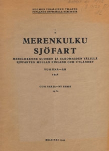 Suomen Virallinen Tilasto. 1 B, Merenkulku, 1946