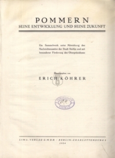 Pommern seine entwicklung und seine zukunft