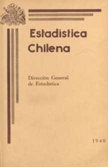 Estad&iacute;stica Chilena, 1940.08 nr 8