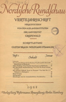 Nordische Rundschau : Vierteljahrsschrift, 1928.01 H. 1