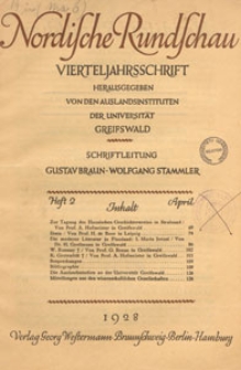 Nordische Rundschau : Vierteljahrsschrift, 1928.04 H. 2