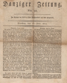 Danziger Zeitung, 1813.06.22 nr 98