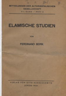 Mitteilungen der Altorientalischen Gesellschaft, 1933 H. 3