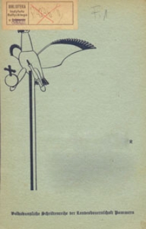 Volkskundliche Schriftenreihe der Landesbauernschaft Pommern, 1935 H. 1