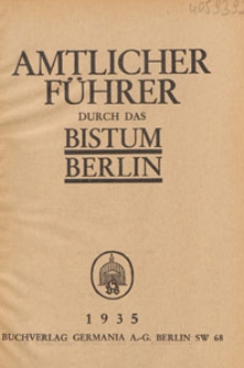 Amtlicher Führer durch das Bistum Berlin, 1935