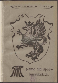 Gryf : pismo dla spraw kaszubskich, 1911[red. odpow. i nacz. Aleksander Majkowski]