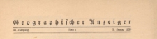 Geographischer Anzeiger : Blätter für den geographischen Unterricht, 1939 H. 1