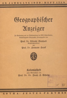 Geographischer Anzeiger : Blätter für den geographischen Unterricht, 1939 H. 17/18