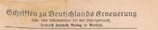 Schriften zu Deutschlands Erneuerung : Lese- und Arbeitsbogen für den Unterrichtsgebrauch, 1941 Nr 12