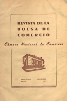 Revista de la Bolsa de Comercio, 1950.01 nr 1