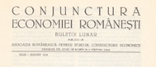 Conjunctura Economiei Româneşti, 1939.07-08