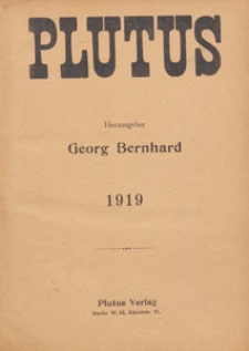 Plutus : Kritische Wochenschrift für Volkswirtschaft und Finanzwesen, 1919.08.13