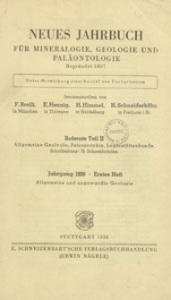 Neues Jahrbuch für Mineralogie, Geologie und Paläontologie. Referate. 2, Allgemeine Geologie, Petrographie, Lagerstättenlehre, 1938 H 1