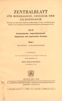 Neues Jahrbuch für Mineralogie, Geologie und Paläontologie. Referate. 2, Allgemeine Geologie, Petrographie, Lagerstättenlehre, 1943 H 5