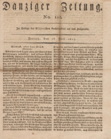 Danziger Zeitung, 1813.07.16 nr 112