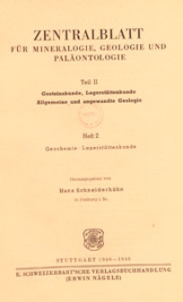 Neues Jahrbuch für Mineralogie, Geologie und Paläontologie. Referate. 2, Allgemeine Geologie, Petrographie, Lagerstättenlehre, 1946-1948 H 2