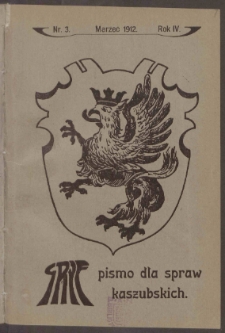 Gryf : pismo dla spraw kaszubskich 1912 nr. 10 [red. odpow. i nacz. Aleksander Majkowski]