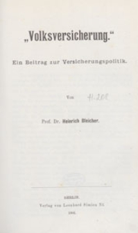 Volkswirthschaftliche Zeitfragen : Vortr&auml;ge und Abhandlungen, 1904 H. 208