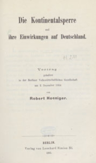 Volkswirthschaftliche Zeitfragen : Vortr&auml;ge und Abhandlungen, 1905 H. 211