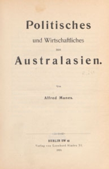 Volkswirthschaftliche Zeitfragen : Vortr&auml;ge und Abhandlungen, 1910 H. 251