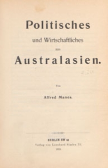 Volkswirthschaftliche Zeitfragen : Vorträge und Abhandlungen, 1910 H. 251