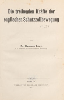 Volkswirthschaftliche Zeitfragen : Vortr&auml;ge und Abhandlungen, 1911 H. 257