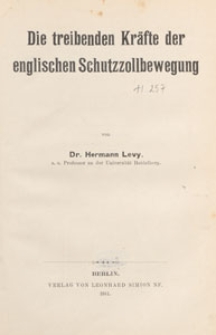 Volkswirthschaftliche Zeitfragen : Vorträge und Abhandlungen, 1911 H. 257