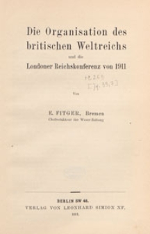 Volkswirthschaftliche Zeitfragen : Vorträge und Abhandlungen, 1912 H. 263