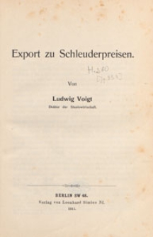 Volkswirthschaftliche Zeitfragen : Vorträge und Abhandlungen, 1911 H. 260