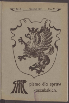 Gryf : pismo dla spraw kaszubskich 1912 nr. 10 [red. odpow. i nacz. Aleksander Majkowski]