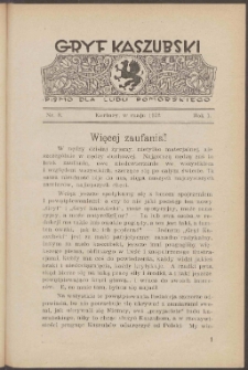 Gryf : Gryf kaszubski pismo dla ludu pomorskiego 1932 nr.8