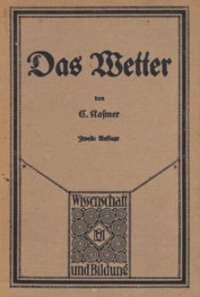 Das Wetter und seine Bedeutung f&uuml;r das praktische Leben